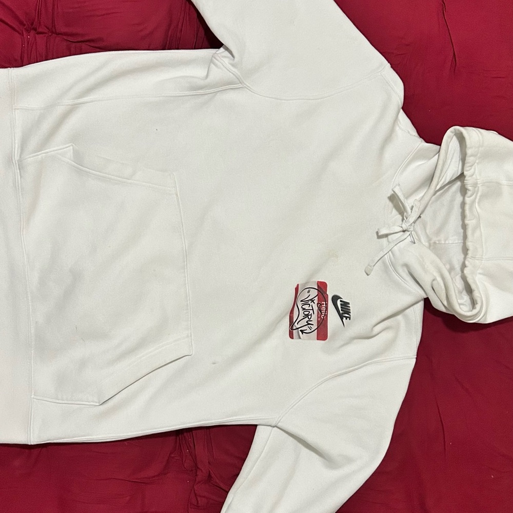Nike White Classic Pullover Sweater